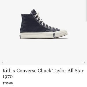 Kith x Converse Chuck Taylor All Star 1970 Size 5.5